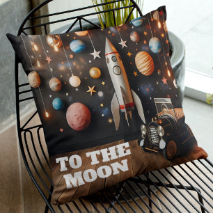 To The Moon Throw Pillow