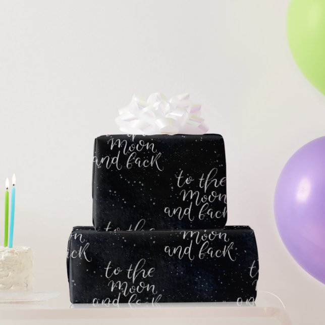 To the Moon Wrapping Paper (Party Gifts)