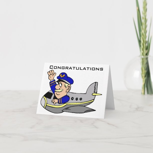 Pilot Congratulations Cards | Zazzle