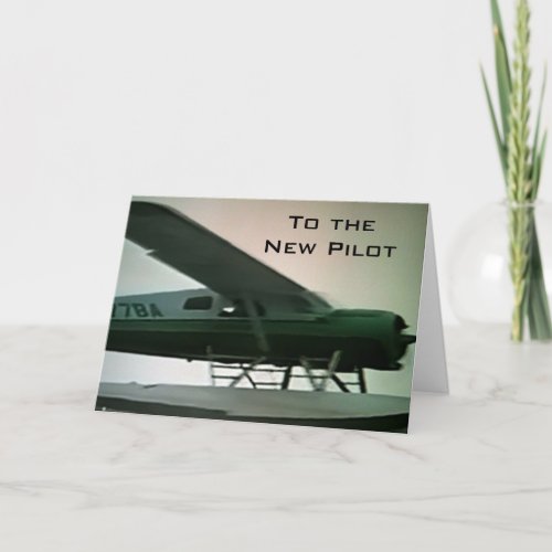 TO THE NEW PILOT CONGRATULATIONS CARD