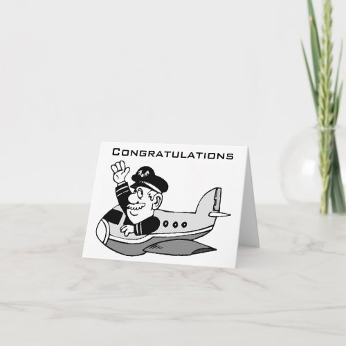 TO THE NEW PILOT CONGRATULATIONS CARD