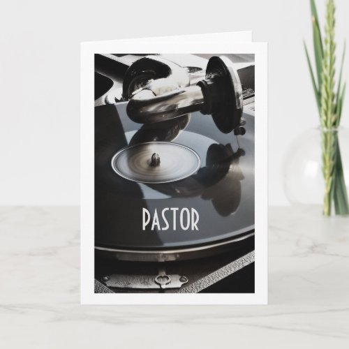TO THE PASTOR HAPPY BIRTHDAY  MUSIC CARD