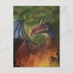 to the rescue! fantasy art postcard