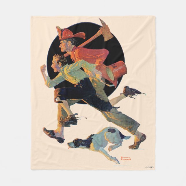 To the Rescue Fleece Blanket (Front)