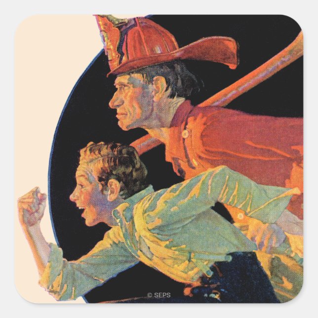 To the Rescue Square Sticker (Front)