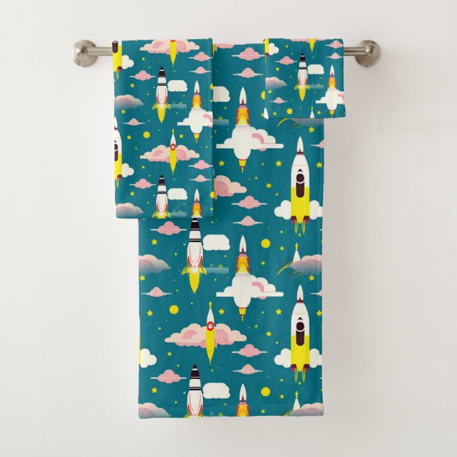 To the Stars Bath Towel Set (Insitu)