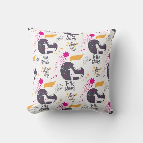 To the Stars  Throw Pillow