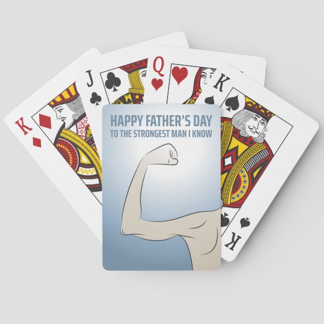 TO THE STRONGEST MAN I KNOW POKER CARDS (Back)