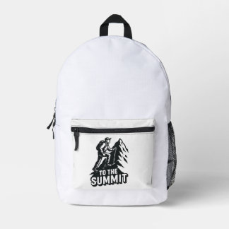 To The Summit Hiking Adventure Printed Backpack