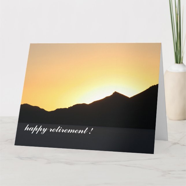 to the sunset big card (Front)