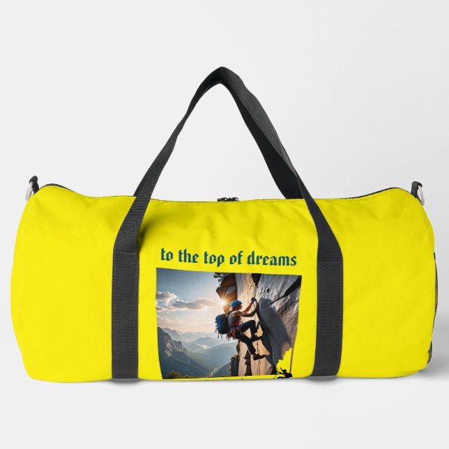 "To the top of dreams" Duffle Bag (Front)