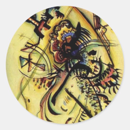 To the Unknown Voice by Kandinsky Classic Round Sticker