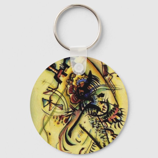 To the Unknown Voice by Kandinsky Keychain (Front)