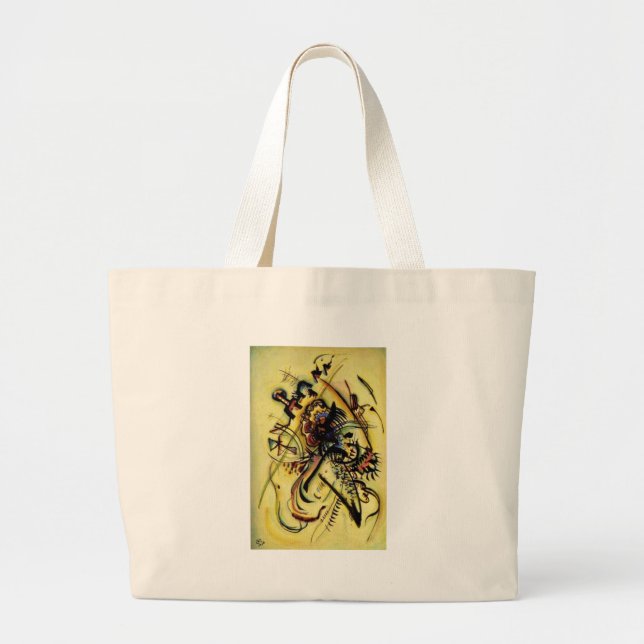 To the Unknown Voice by Kandinsky Large Tote Bag (Front)