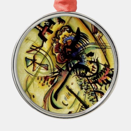 To the Unknown Voice by Kandinsky Metal Ornament