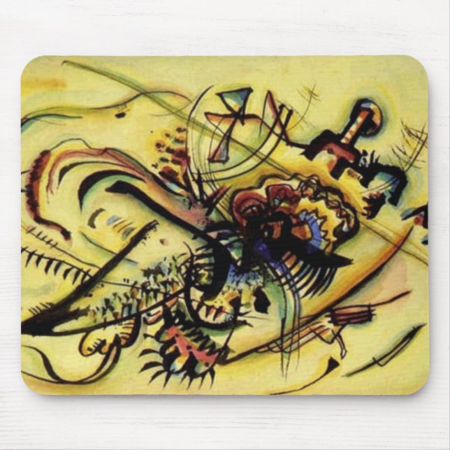 To the Unknown Voice by Kandinsky Mouse Pad (Front)