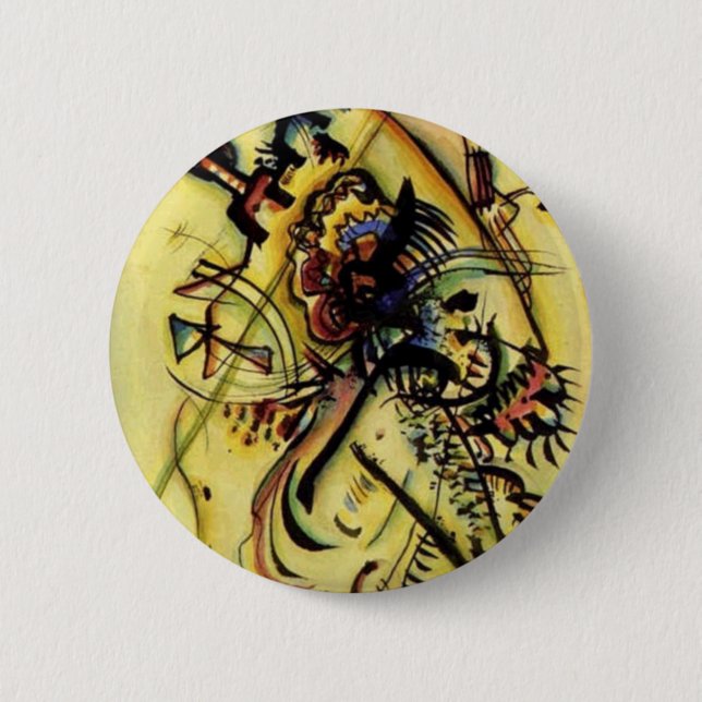 To the Unknown Voice by Kandinsky Pinback Button (Front)