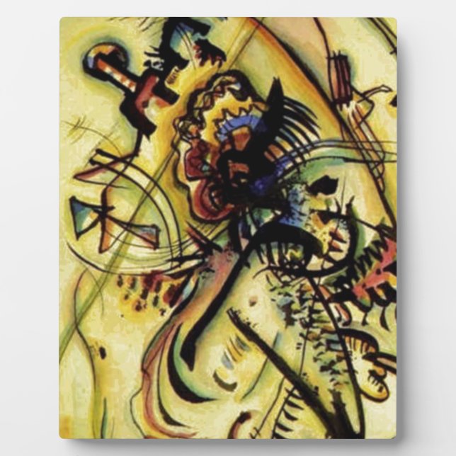 To the Unknown Voice by Kandinsky Plaque (Front)