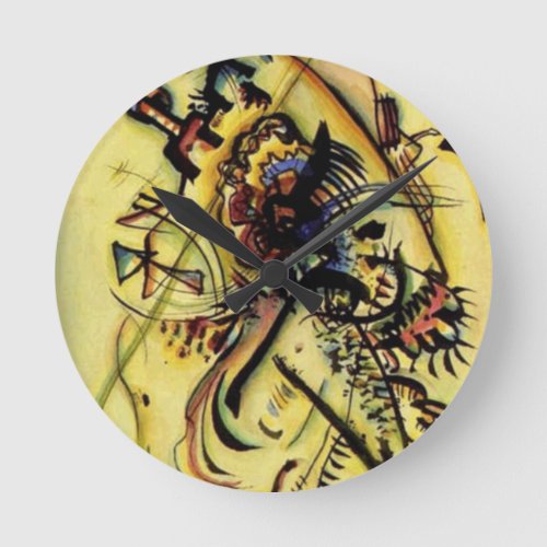 To the Unknown Voice by Kandinsky Round Clock