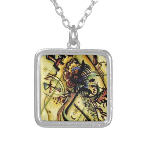 To the Unknown Voice by Kandinsky Silver Plated Necklace