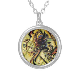 To the Unknown Voice by Kandinsky Silver Plated Necklace