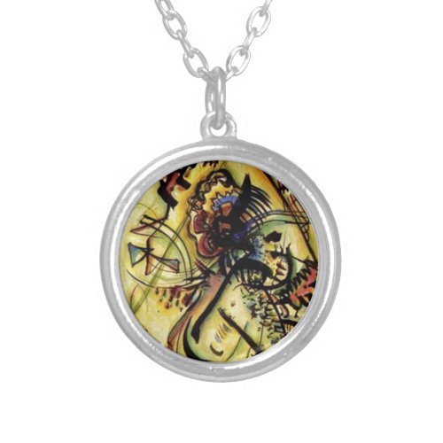 To the Unknown Voice by Kandinsky Silver Plated Necklace