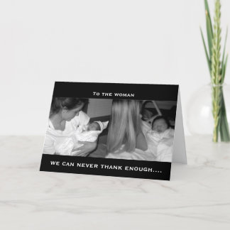To The Women We can never thank Enough Letterpress Thank You Card