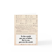 To the World You Are a Father Greeting Card