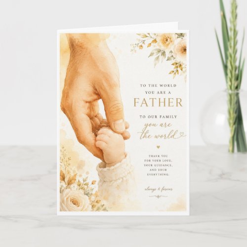 To the World You Are a Heartfelt Father’s Day Card