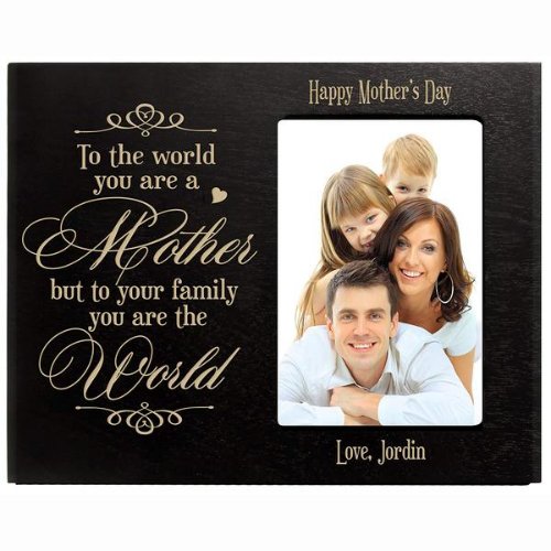 To The World You Are Black Wooden Picture Frame