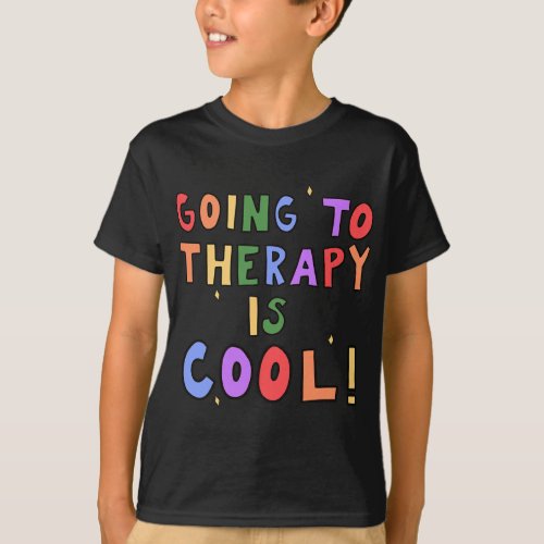 To Therapy Is Cool Mental Health School Psychologi T_Shirt