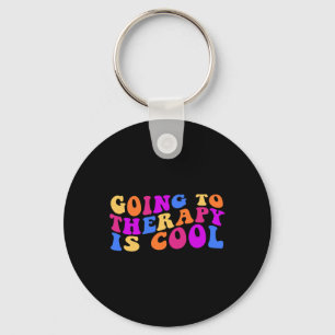 To Therapy Is Cool Mental Health Suicide Awareness Keychain