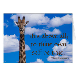 To Thine Own Self Be True Cards