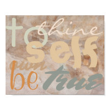 To thine own self be true poster