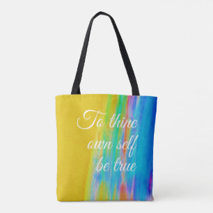 To thine own self be true Tote Bag by Jo Images