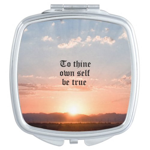 To Thine Own Self Be True Vanity Mirror