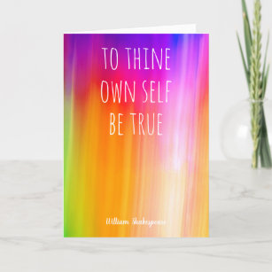 to thine own self be true vs 2 card by Jo Images