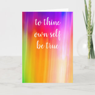 to thine own self be true vs 2 card by Jo Images