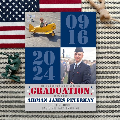 To THIS Military Basic Training Graduation Photo Announcement