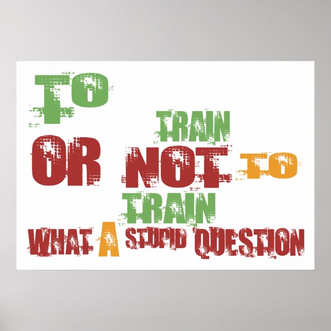 To Train Poster (Front)