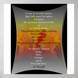 To try is to risk Failure Poster
