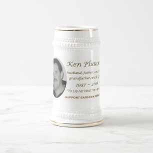 "To Us He Was the World" Ken Plummer Memorial Beer Stein