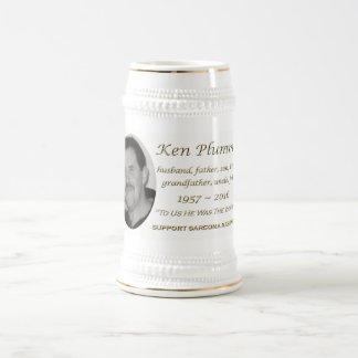 "To Us He Was the World" Ken Plummer Memorial Beer Stein