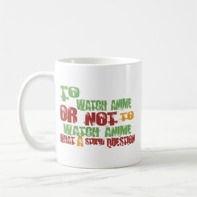 To Watch Anime Coffee Mug (Left)