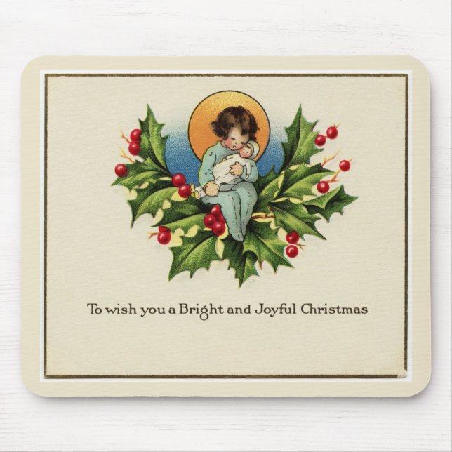 To Wish You a Bright and Joyful Christmas Mouse Pad (Front)