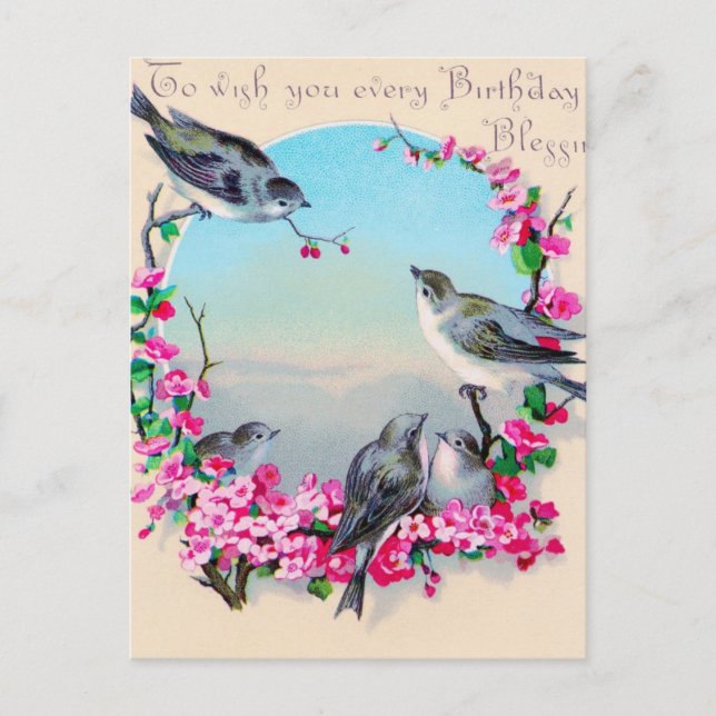 To Wish You Every Birthday Wish Postcard (Front)