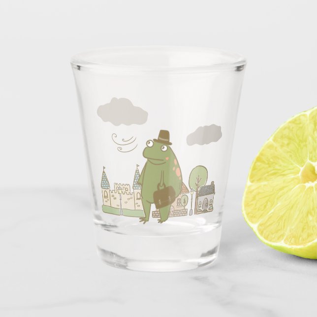 To work shot glass (Front)