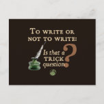 To Write or Not to Write Postcard