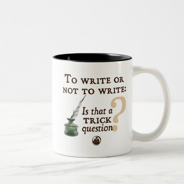 To Write or Not to Write Two-Tone Coffee Mug (Right)