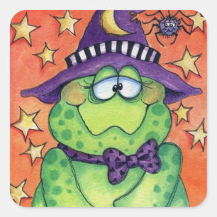 Toad-ally Halloween Square Sticker